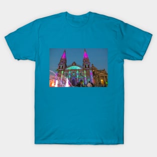 Mexico. Guadalajara. Cathedral. Light Show. T-Shirt